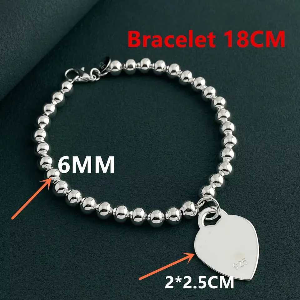 Fine Jewelry 925 Sterling Silver Pendant Bracelet Gift of Love Engagement Party Jewelry Gift for Women X250625