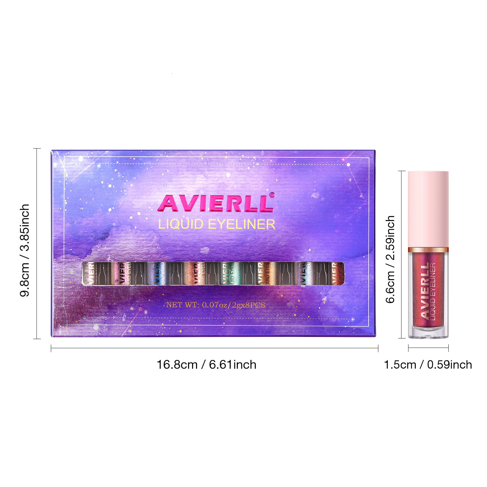 Chameleon Eyeliner Set 8 Colors Long-lasting Waterproof Glitter Liquid Eyeshadow No Smudging Fast-drying Eye Makeup Gift 250625