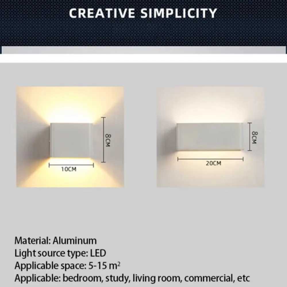 LED Bedroom Sconce Wall Lamp Living Room Foyer Bedside Office Wall Light Aisle Corridor Hallway Bathroom Decor Lamps XJ250624