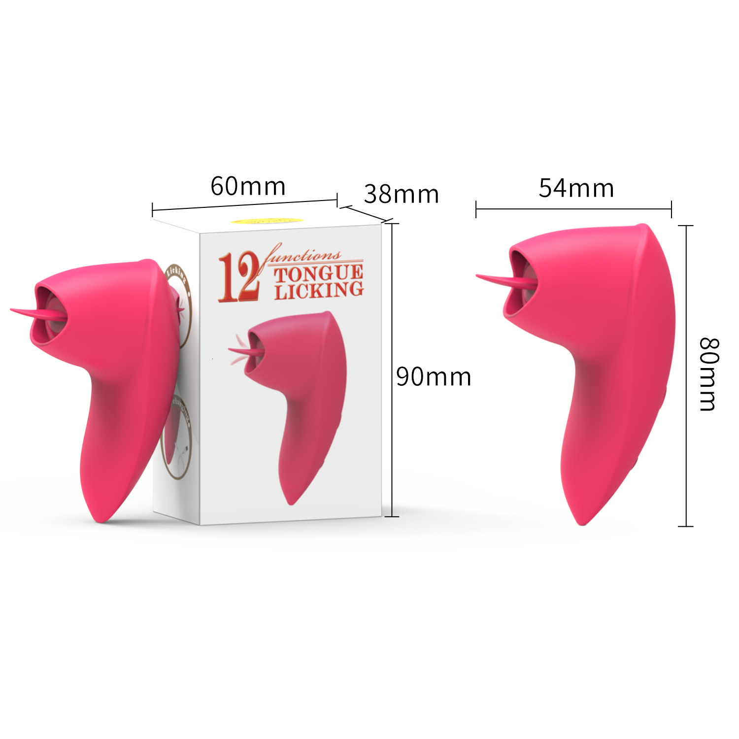 Haoqi Fun New Full Silicone Charging Tongue Licker for Women Masturbation Flirting Toy