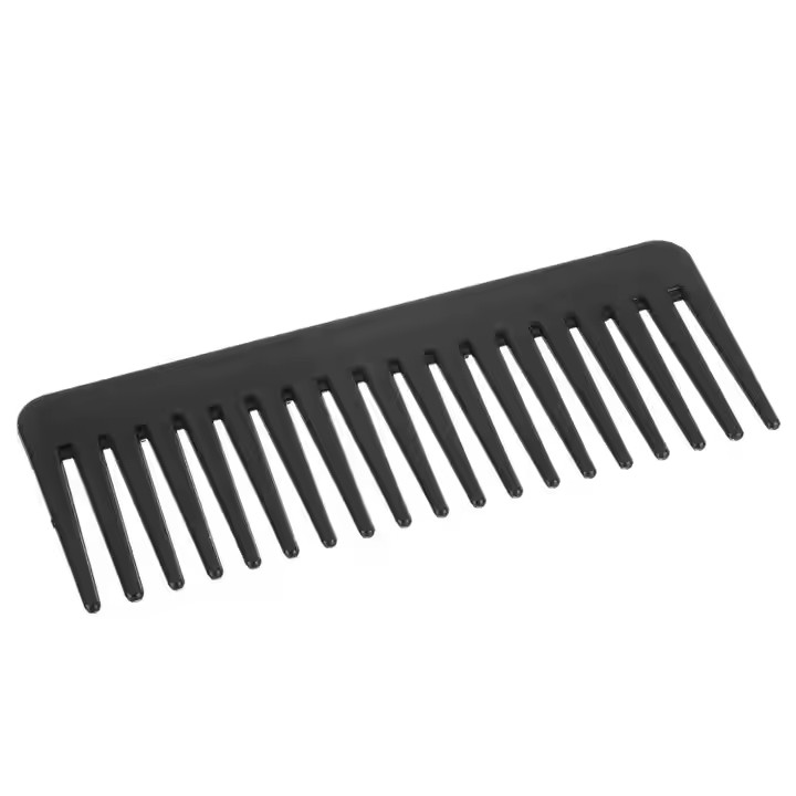 Black High Quality ABS Plastic Heat-resistant Large Wide Tooth Comb Wavy Hair Styling Hair Care Tools Salon
