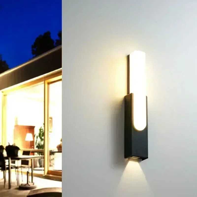 Minimalist Wall Sconce Lights Retro Rectangular Outdoor Light 85-265V Garden Home Decorative Wall Light Porch Lamp WaterproofXJ250624