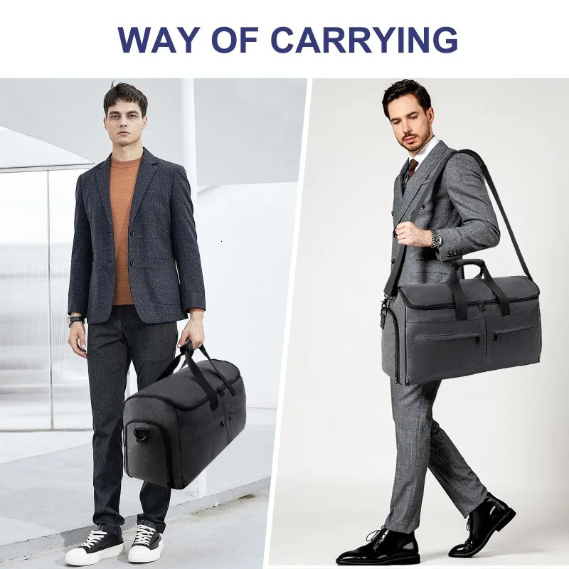 Clothing Convertible Garment Bag for Men - 2 in 1 Hanging Suitcase Suit Business Travel Bag Carry on Garment Duffel Bag 250624
