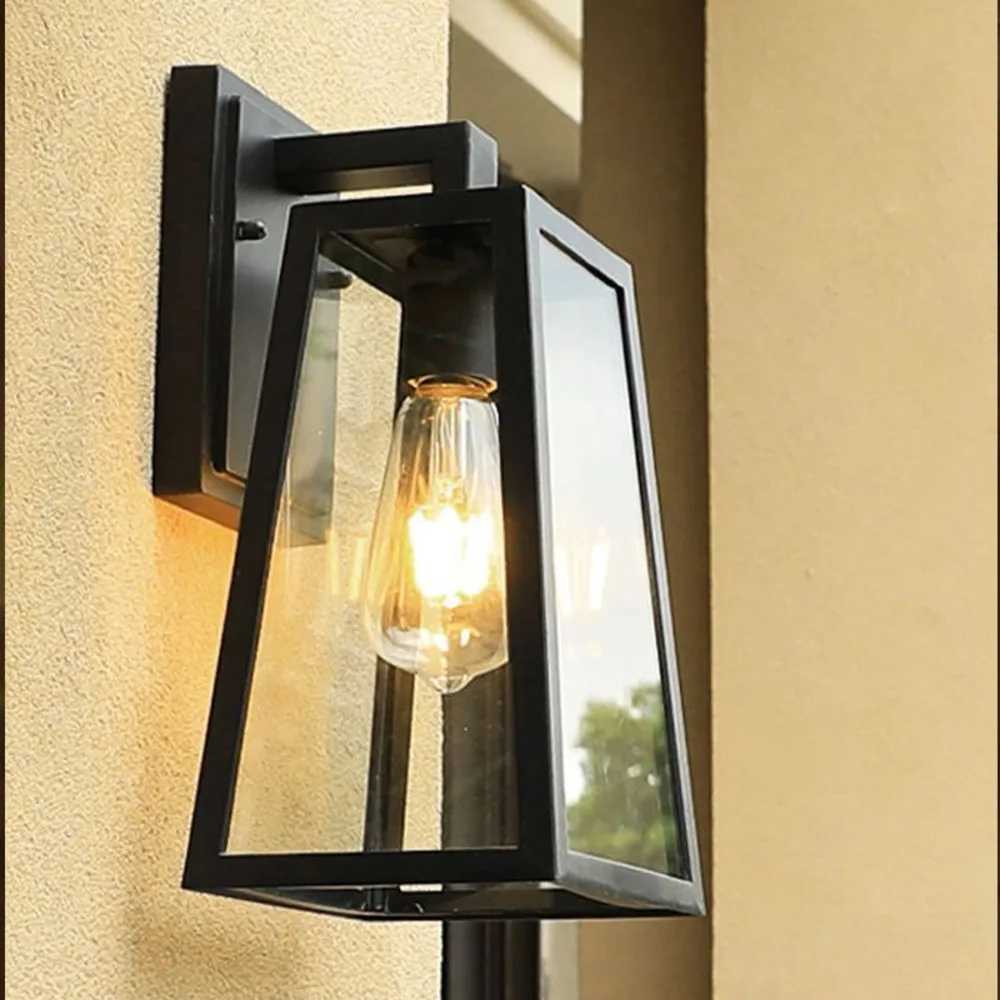 Vintage Classic Waterproof Exterior Wall Lamp for Courtyard Patio Balcony Pillar Rustproof Weatherproof Outdoor LightXJ250624