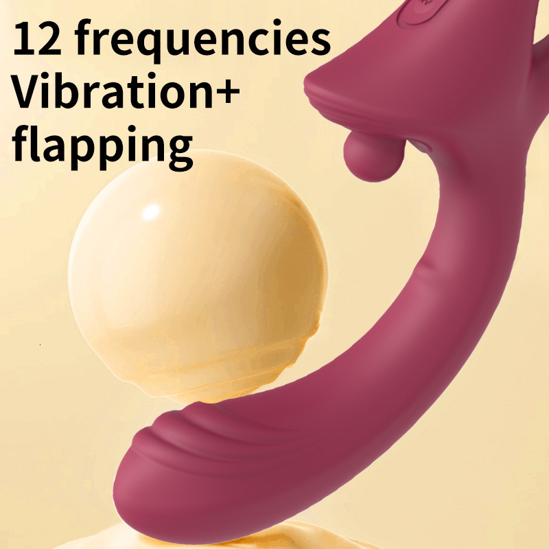 Adult Sex Toys Liquid Silicone Vibrator for Women Masturbation Patting Massage Device Heating Stick