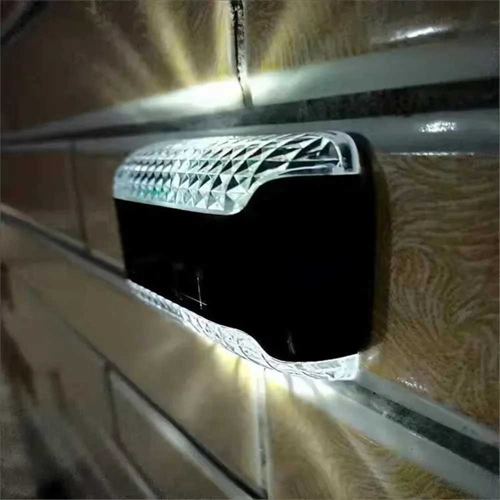 4pcs Solar Garden Lights Stair Lights Outdoor Deck Step Railing Wall Patio Garden Stair Yard Driveway Path Light 2025 Ramadan XJ250624