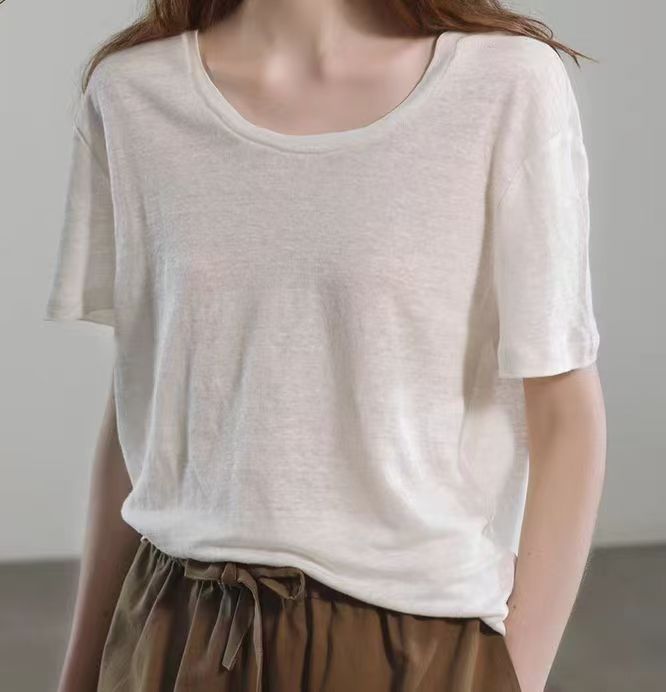 High-Quality Pure Linen Knitted Single Jersey Textile