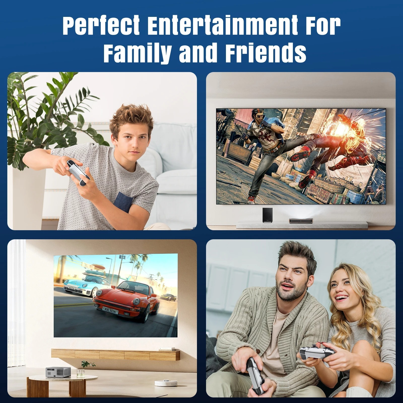 M15 4K Mini Consoles Retro Handheld 20000 Games Player HD Video Game Stick 2.4G Double Wireless Controlle