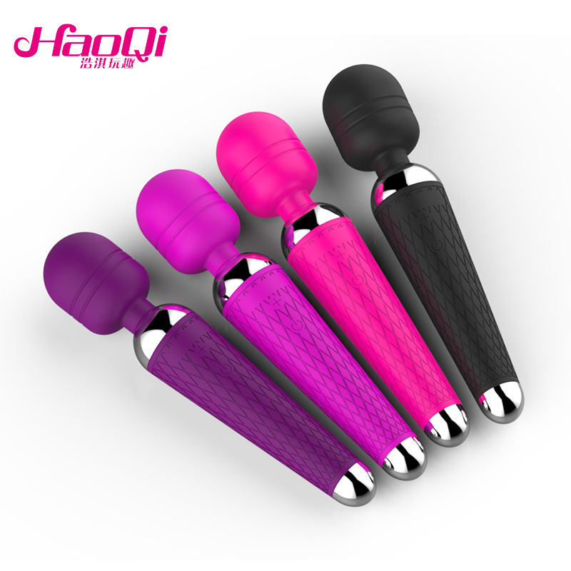 Haoqi Fun Vibrator Rechargeable AV Female Masturbation Device Massage Stick Adult Sex Toy