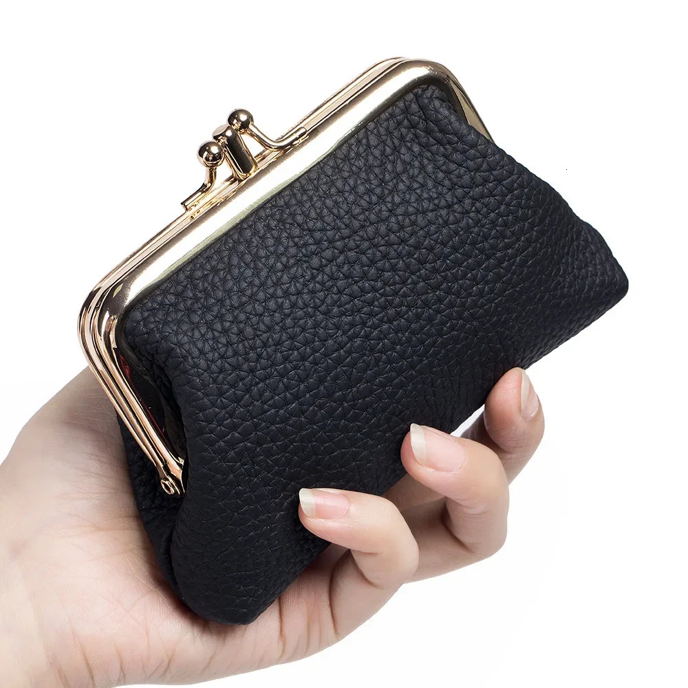 Genuine Leather Womens Wallets Ladies Small Hasp Purses Fashion Portable Money bag Large Capacity Change Bag For Women 250623