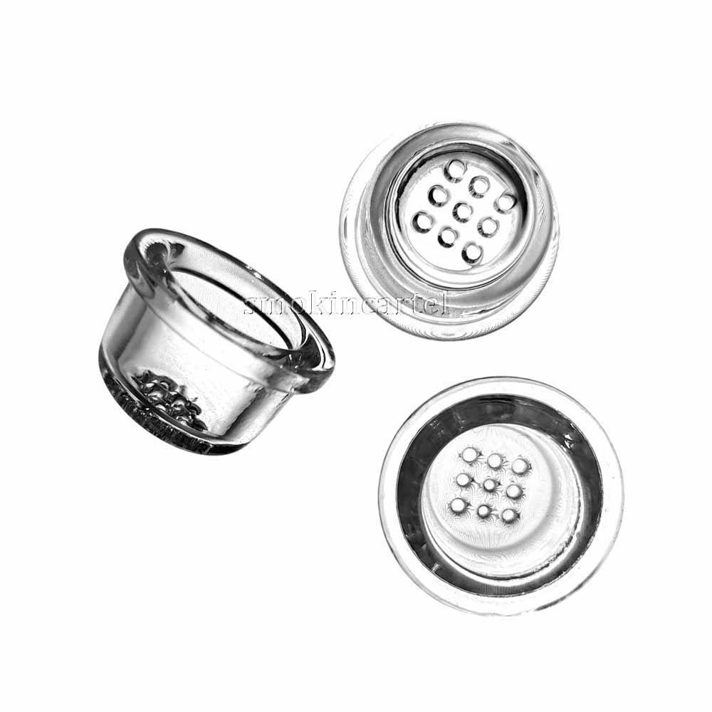 Replacement Glass Bowl with Honeycomb Screen for glass pipe silicone pipes 9 Holes Bowl