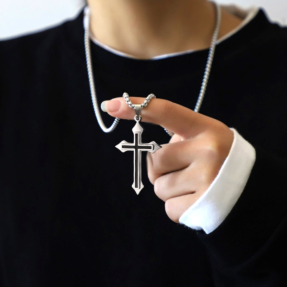 Cross necklace for women, super fairy necklace, cold style collarbone chain for women