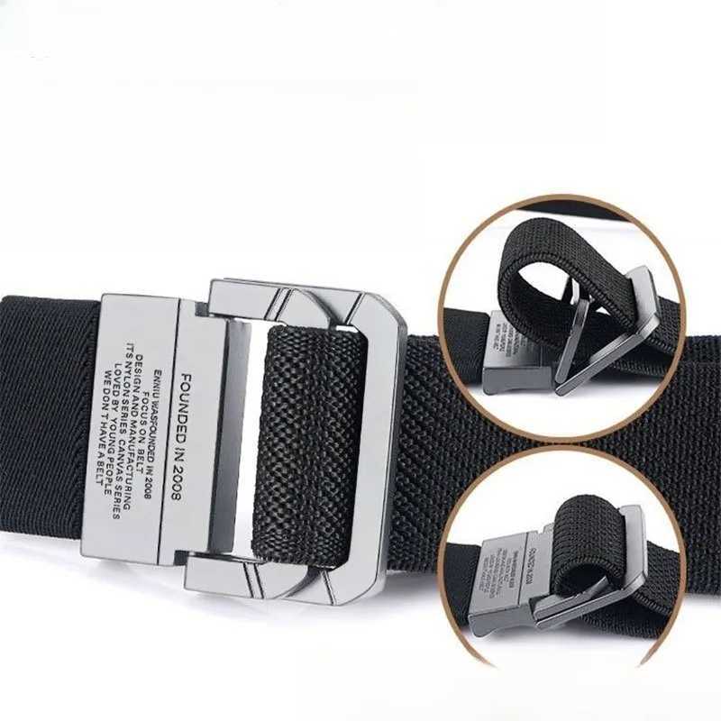 Fashion Simple Design Jeans Belt for Men Military Sports Strap Nylon Webbing Fabric Daily Canvas Casual Waist Belt W250625