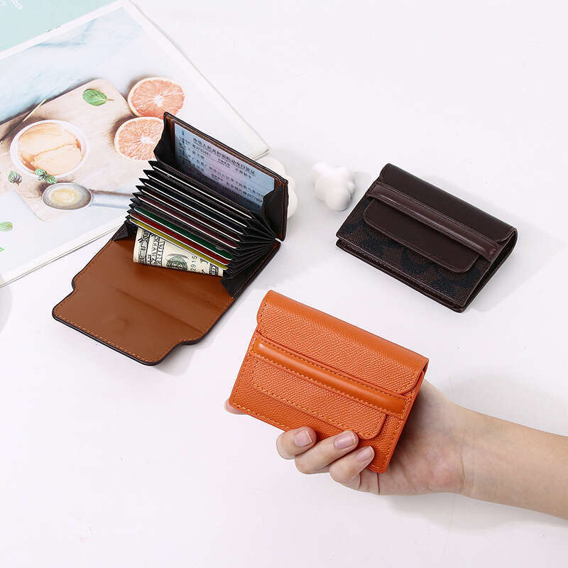 for Women High-End New Multi-Card Slot Compact Wallet ID Storage Coin Purse Women's Large Capacity Card Holder