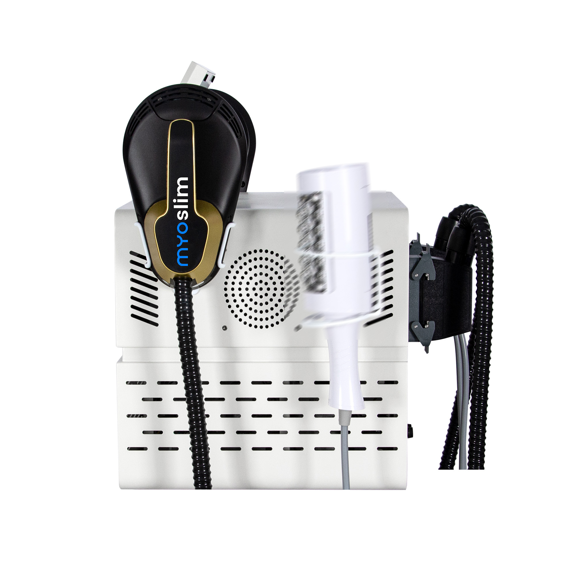 MYOSlim New Desktop RF Body Shaping Machine Roller Fat Reduction And Magnetic Slimming Body Shaping And Weight Loss White