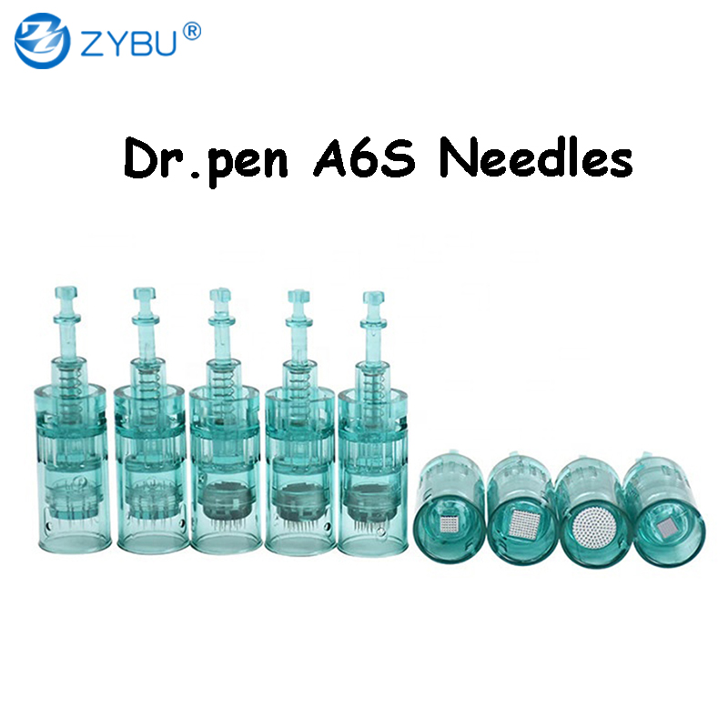 100PCS Green Bayonet Cartridge Micro Needles Dr.pen A6S Cartridges Microneedling For Derma Pen Dr Dermapen 11/16/24/36/42/ Nano 3D 5D Round Needle MTS