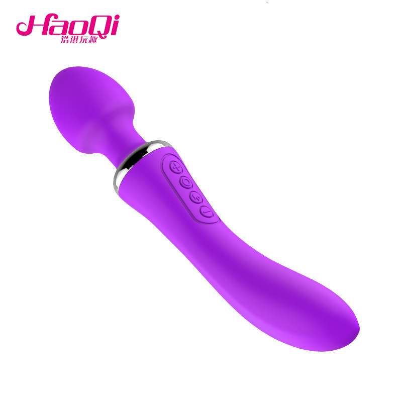 Adult Sex Toys Double-Ended AV Heating Wand Female Masturbator Massager Rechargeable Vibrator