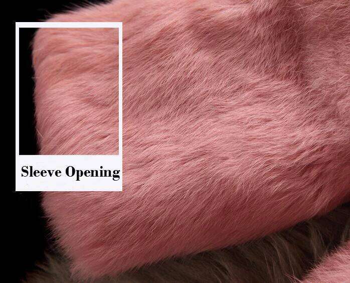 Winter Shinny Decorate Full Pelt Real Rabbit Fur Coat Natural Drop Shipping Jacket Factory Customize Color Big Size Wsr194
