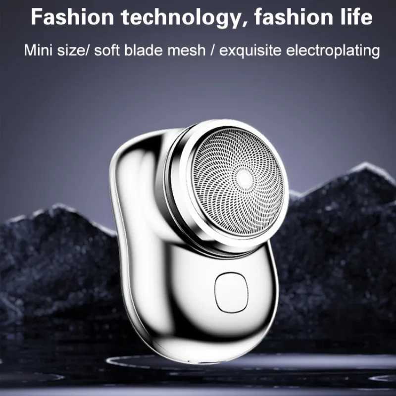 Electric Shaver Mini Portable Razor for Beard | Mens Portable Waterproof Electric Travel Shaver Razor W250625