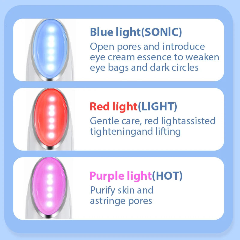 Easy Use Microcurrent Facial Device Eye Massager Electric Face Lifting Massager Gift Handheld Skin Care Face Toning Device 250619