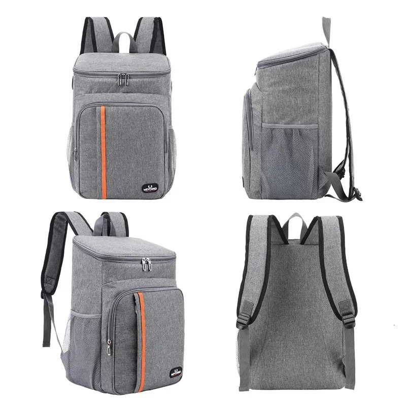 Outdoor Thermal Cooler Backpack Bags Insulated Leakproof Lunch Bag Camping Drink Refrigerator Picnic Food Fresh Keeping 250624
