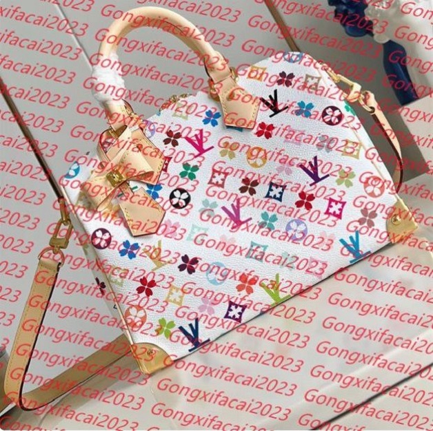 10A New Leathers Colorful Flower Pillow Travel Bag Women Leather Designer Speedyss classics presbyopia Shoulder Bags Crossbody handbags Totes pouch purse 13085