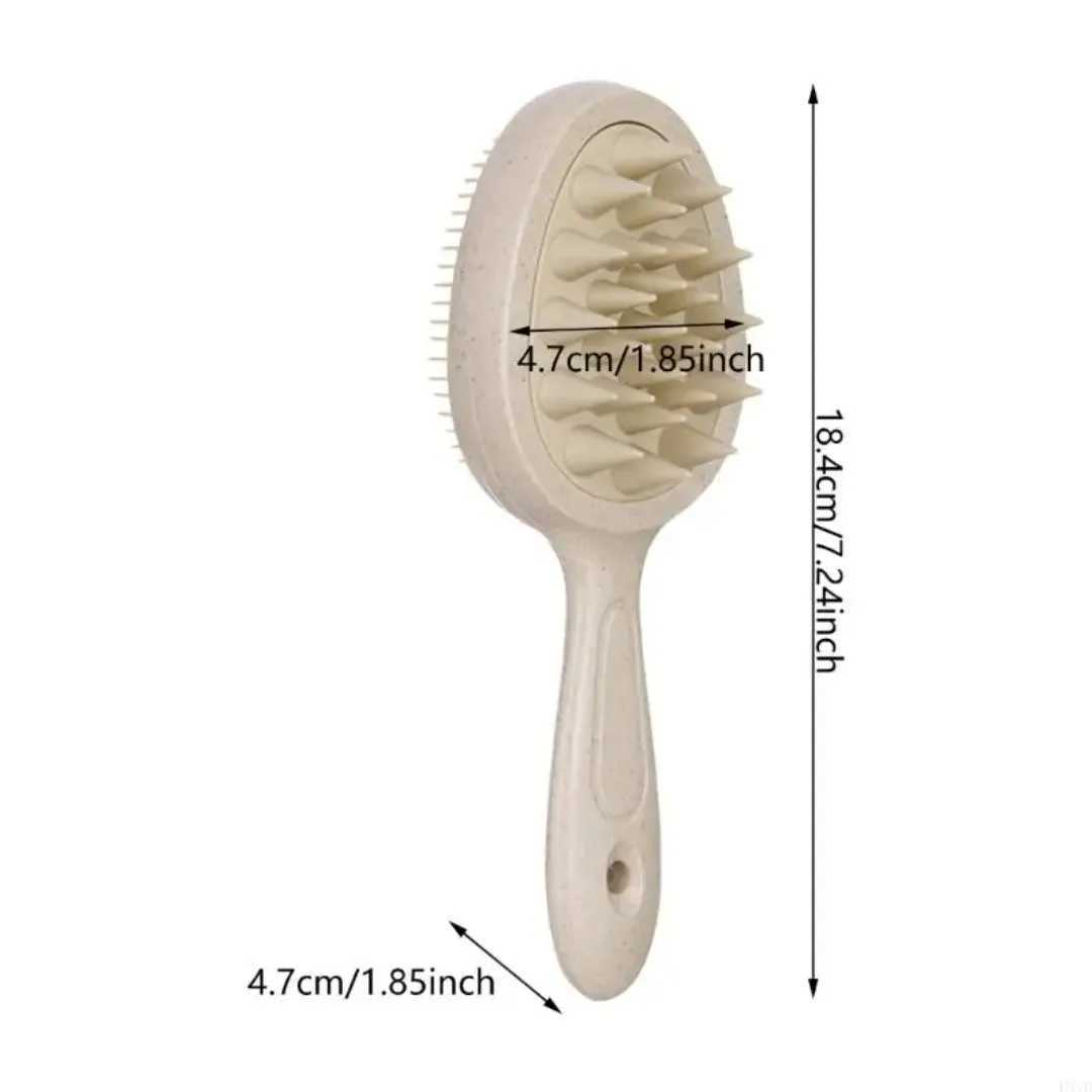 2 in 1 Silicone Shampoo Brush Head Scalp Massage Comb Double Side Hair Washing Comb Soft Body Bath Shower Brush Styling Tool HOT R250625