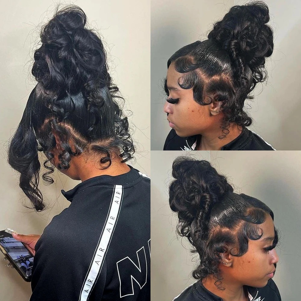 40 Inch Body Wave 360 Full HD Lace Frontal Wigs Human Hair Preplucked Brazilian 250 Density 13x4 Lace Front Synthetic Wig