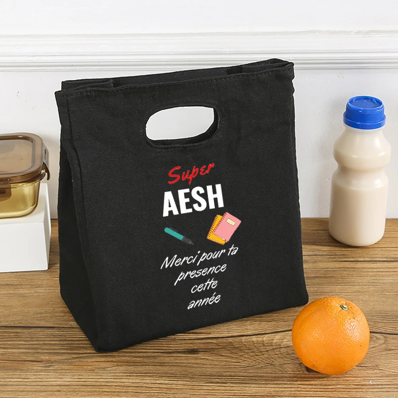 Super AESH Flower Print Summer Cooler Bag Lunch Box Portable Insulated Bento Thermal Picnic School Food Storage Pouch Gifts 250624