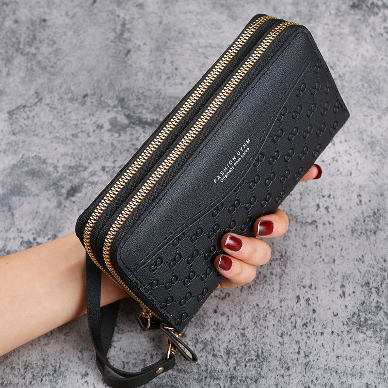 Free Shipping 2025 New Designer Bag New Long Style Ladies Zipper Coin Purse Multifunctional Phone Bag Large Capacity Simple Multi-card Slot Card Holde