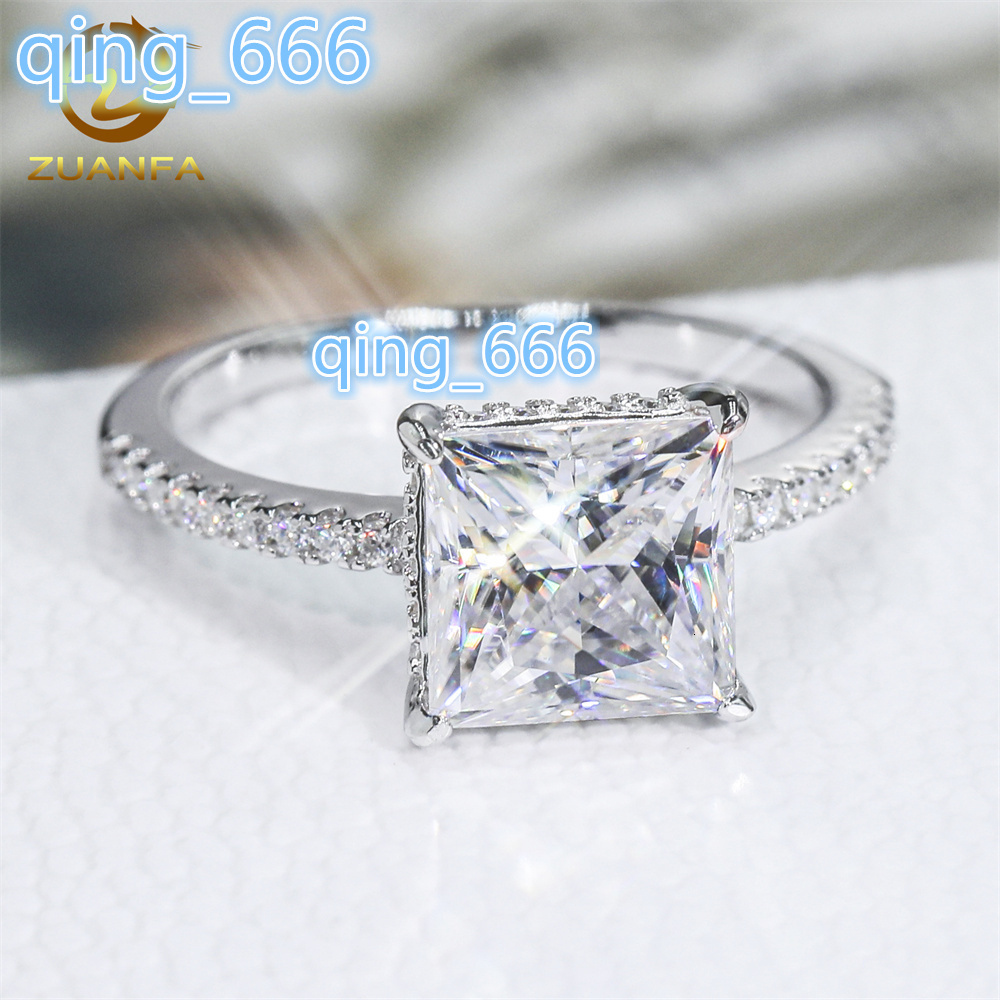 S925 9K 14K 18K Solid Gold Fine Jewelry Wedding Engagement Rings Moissanite Men Made Diamond Ring Lab Created Diamond Ring