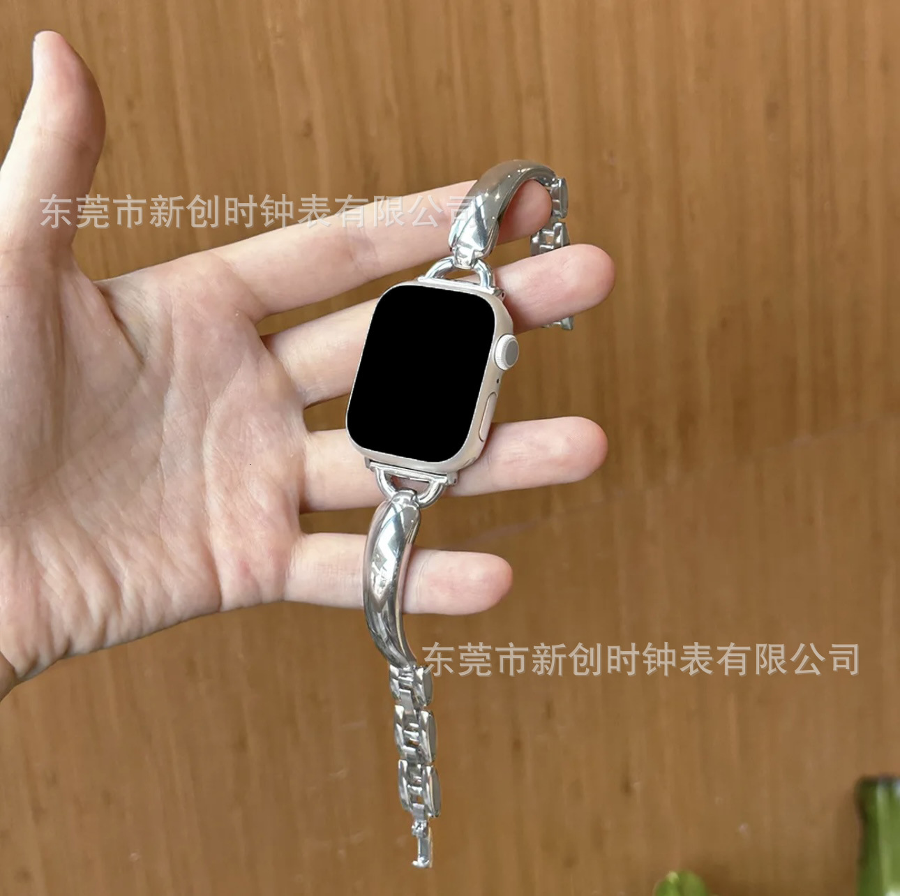 Luxury Premium Fashion D-Shaped Metal Bracelet Watch Band for Apple iWatch
