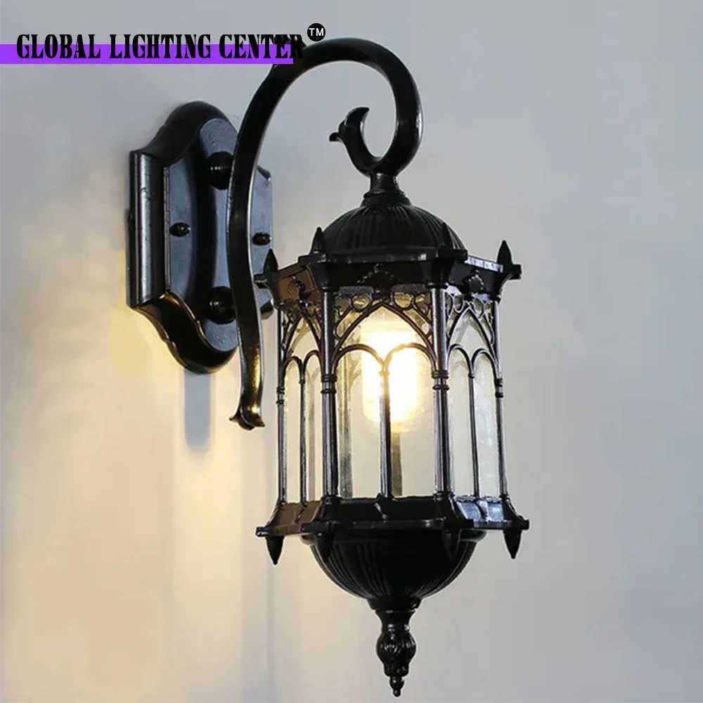 Art Wall Lamp Home Decor Courtyard Lamps Aluminum Retro Wall Lights Outdoor Garden Waterproof Lighting 85-265V DC Wiring XJ250624