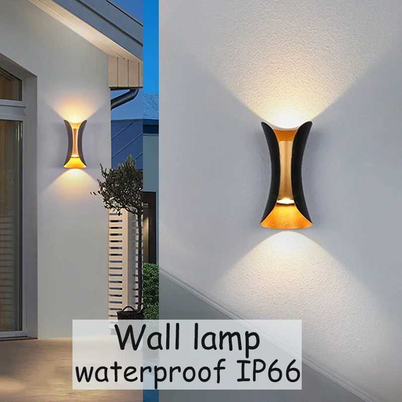 LED Wall Light Outdoor Waterproof IP66 Porch Garden Motion Sensor Wall Lamp Indoor Bedside Decoration Lighting Lamp XJ250624