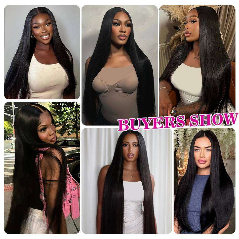 Luvin 5x5 HD Lace Closure Wig 220 Density Glueless Human Hair Pre Cut Ready to Wear Straight Wigs For Beginners
