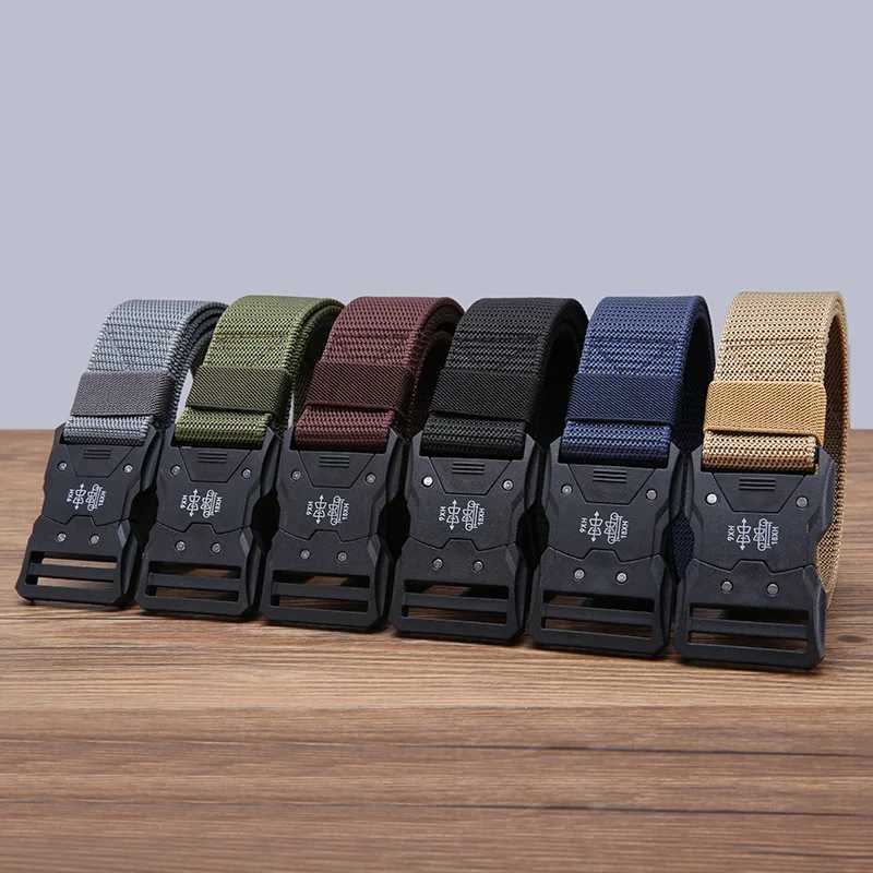 Mens Fabric Belt for Drilled Army Gun Canvas Belt Designer Male Belts Mens Trousers Belt for Jeans Waist Belts BF017 W250625