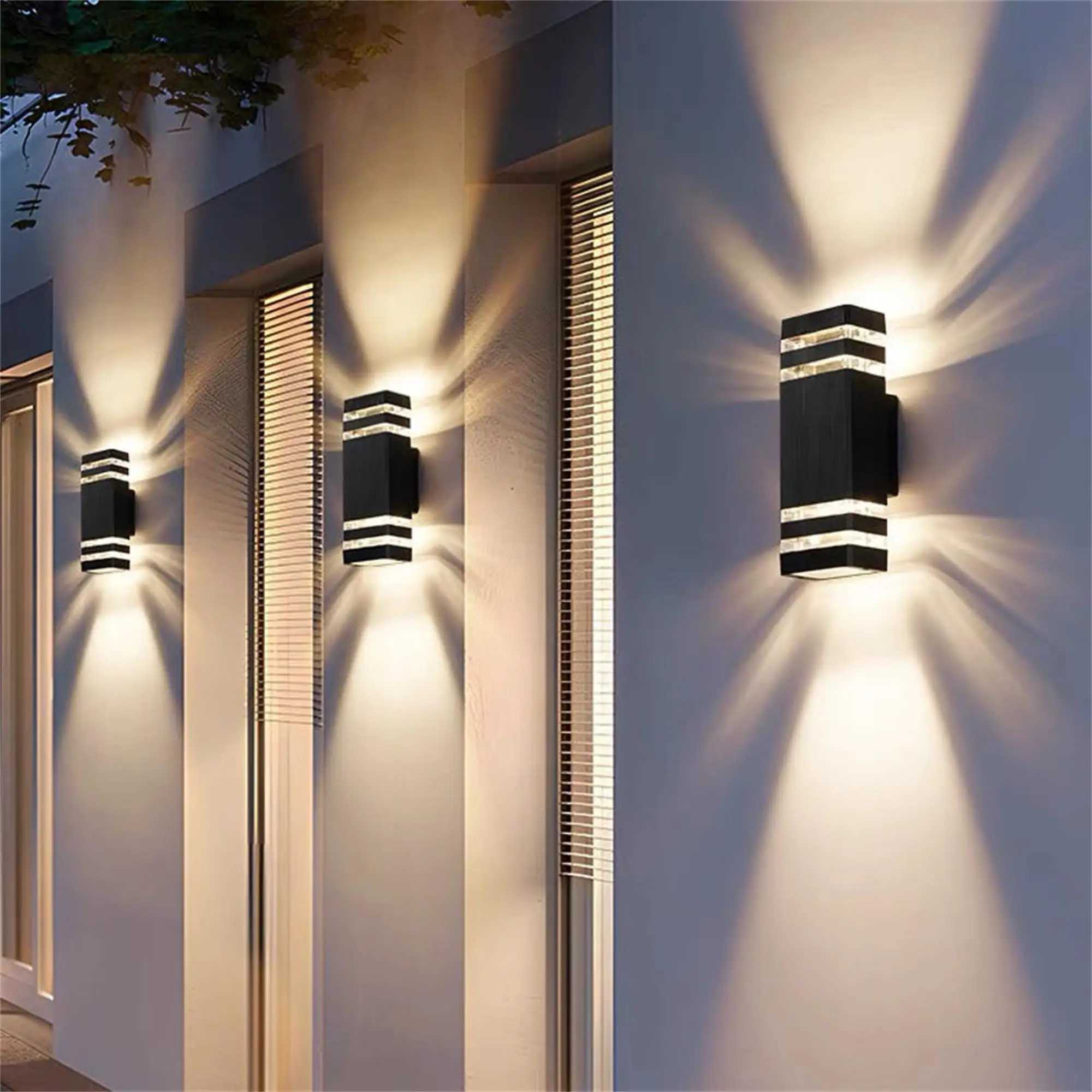 Wall Light Waterproof Lamp LED External Wall Washer Sconces Lighting For Porch Street Garden Home Decoration E27 Light Bulb XJ250624