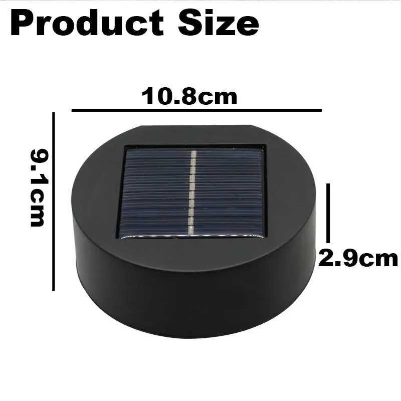 4Pack High Bright Solar Fence Lights Solar Wall Lights Outdoor Waterproof Solar Lights for Backyard Wall Fence Gutter Porch StepXJ250624