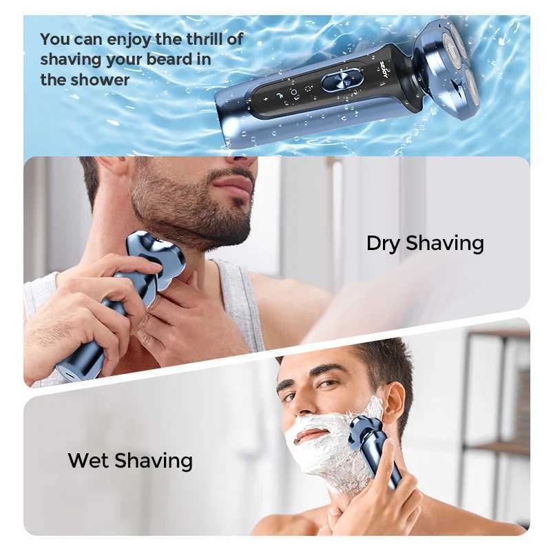 SEJOY Electric Shaver for Men Hair Trimmer Nose Hair Scissors Facial Cleanser Facial Massager Rechargeable Shaving Machine W250625