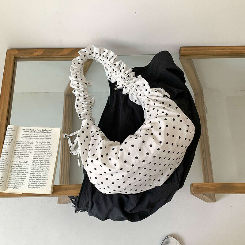 Summer High-End Korean Niche for Women New Loose Nylon Shoulder Underarm Versatile Dumpling Bag