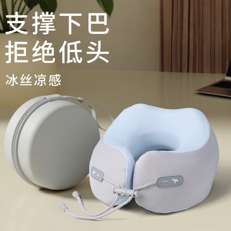 memory foam travel pillow neck support pad with washable cover used for sleeping pillows in planes trains and car 241220CJ