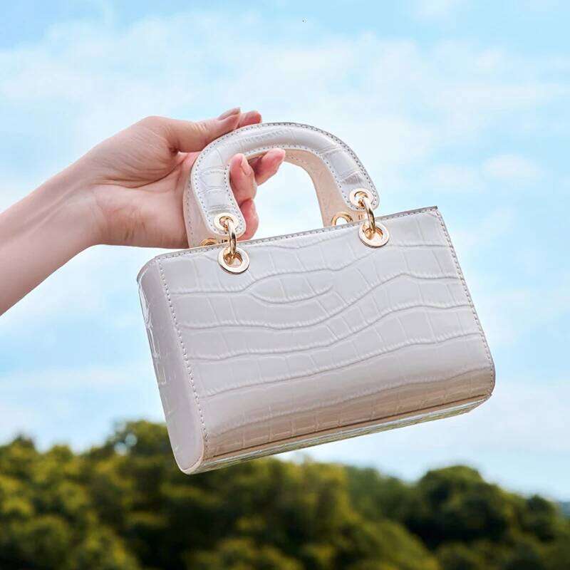 Luxurious Design Bags Women's Crocodile Texture Mini Handbag Girls Single Shoulder Crossbody Bag for Daily Use Commuting Ladies Stylish Messenger