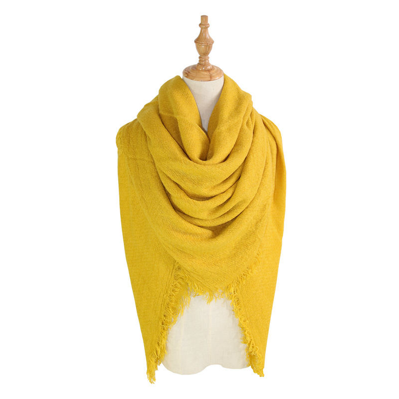 K1135 Outdoor Arabic square scarf magic outdoor scarf shawl monochrome outer wear free changeable headscarf jacquard scarf thick