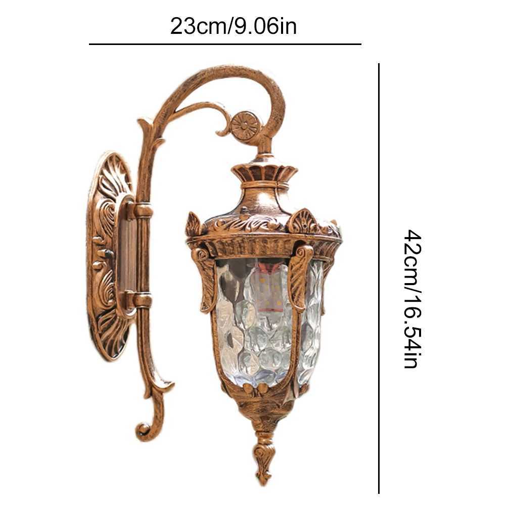 European Vintage Outdoor Wall Sconce Waterproof Aluminum Alloy Retro Light for Entryways Patios Balconies XJ250624