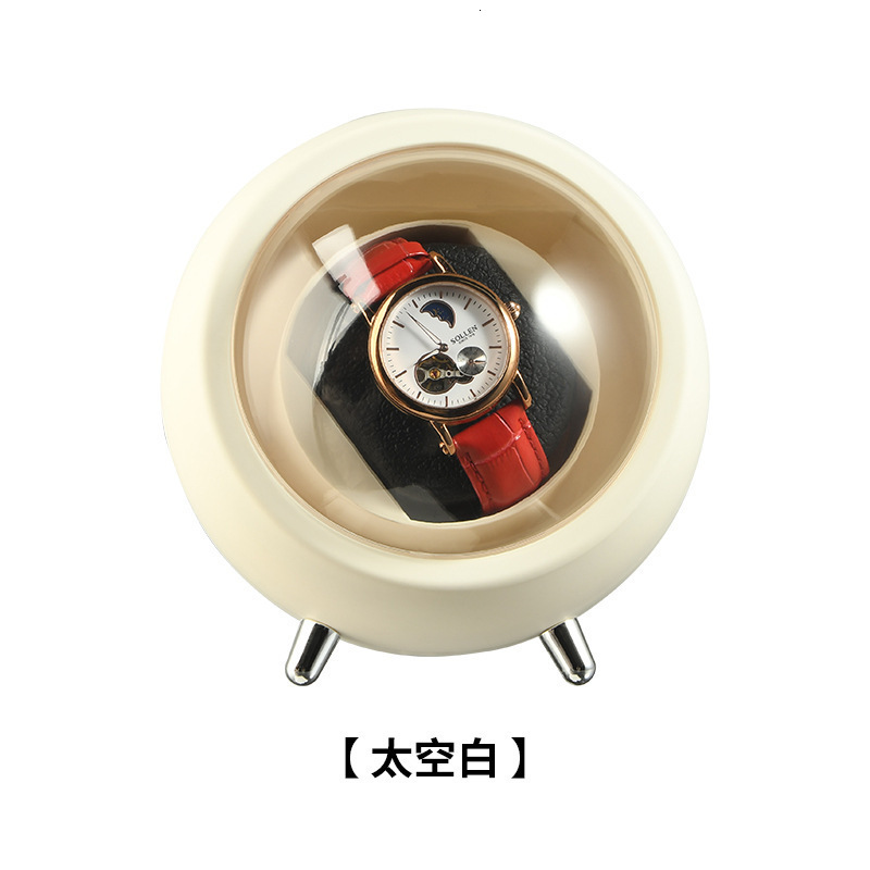 IBBETON Single Watch Winder for Automatic Watches Storage Box Automatic Winder Use USB Cable / with Battery Mabuchi Mute Motro 240129