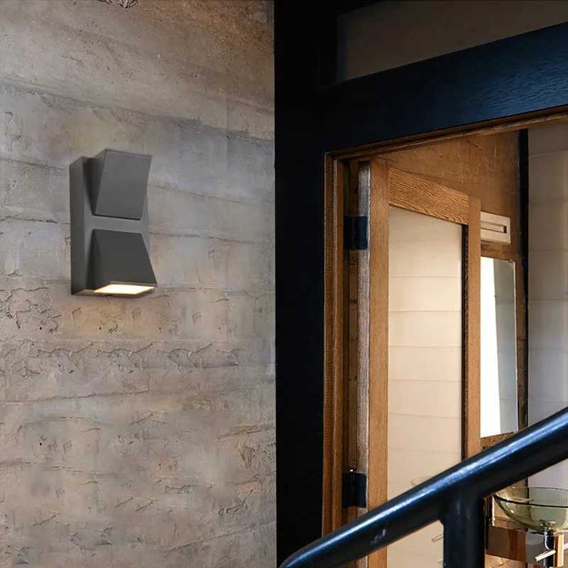 Aluminium Wall Lamp Waterproof Outdoor LED Wall Light IP65 Garden Lighting Lamp for Sconce Balcony Decoration AC110V 220VXJ250624