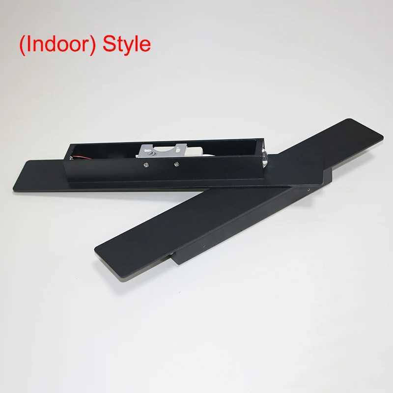 Waterproof LED Strip Aluminum Wall Lamp Outdoor Lighting Fixtures Bedroom Lights Black 6W 18WXJ250624