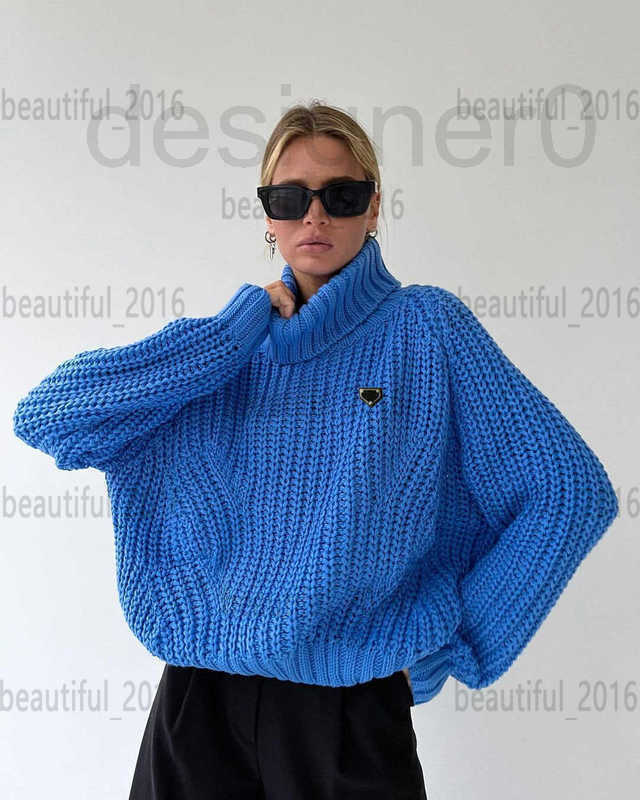 Luixury Women's Sweaters High End Designer Autumn/Winter New Senior Loose Casual Versatile Long Sleeve For Woman Sweater Knitted G6NM 6YO7