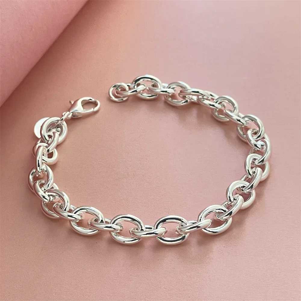 NEW 925 Sterling Silver Bracelet Buckle Basic Chain Charm Exquisite Wen Fashion Wedding Party Gift Jewelry X250625
