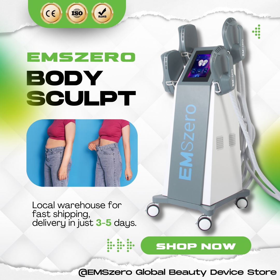 RF EMS Body Sculpting Machine 6500W Sculpt Muscle Stimulation EMSzero Abdominal Burning Fat Slimming Electromagnetic Weight Loss